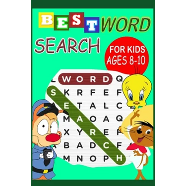 Best word search for kids ages 8-10: Word finder book for children literacy improvement, puzzles to learn