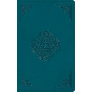 ESV Thinline Bible, Red Letter (Trutone, Deep Teal, Rotunda Design)