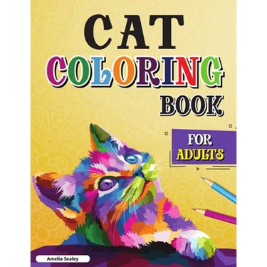 Cats with Mandalas - Adult Coloring Book: Stress relief & Relaxing Cats Coloring Book for Adults