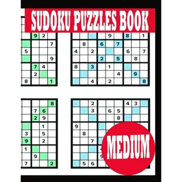 Sudoku Puzzle Book: Medium Sudoku Puzzle Book including Instructions and answer keys - Sudoku Puzzle Book for Adults