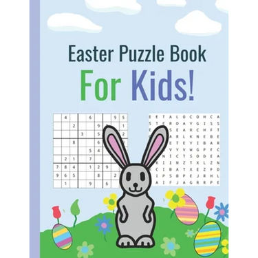 Easter Puzzle Book For Kids!: Sudoku, Word Search, and Word Scramble puzzles! Sudoku for kids age 10-12. Easter gifts for kids under 10