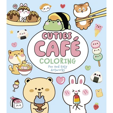 Cuties Café Coloring: Fun and Easy Artworks