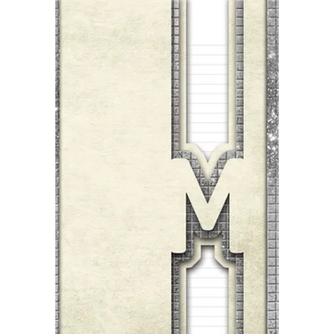 Letter M: Personalized Design Notebook: 120 pages