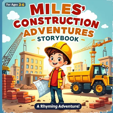 Miles' Construction Adventures Storybook: Big Machines, Teamwork, and Imagination for Kids Ages 3-6