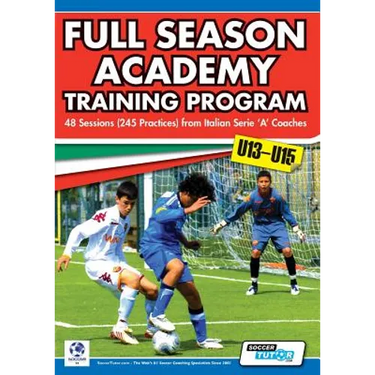 Full Season Academy Training Program U13-15 - 48 Sessions (245 Practices) from Italian Series 'a' Coaches