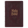 KJV Bible Giant Print Full-Size (Faux Leather, Dark Brown)