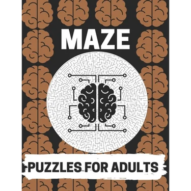 Maze Puzzles For Adults: Maze brain game, Maze puzzles with solutions, Maze puzzles for adults