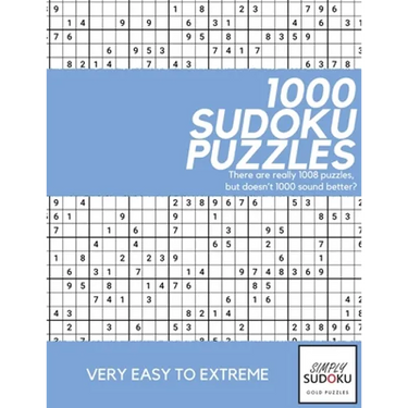 Simply Sudoku 1000 Sudoku Puzzles: Gold Puzzles presents over 1000 original sudoku puzzles