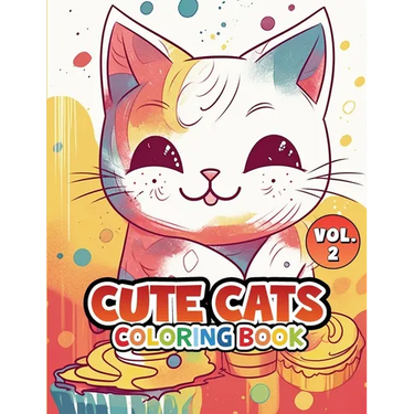 Cute Cats Coloring Book: Volume 2