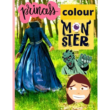 Princess Color Book: Large coloring book for kids