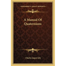 A Manual Of Quaternions