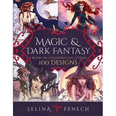 Magic and Dark Fantasy Coloring Collection: 100 Designs