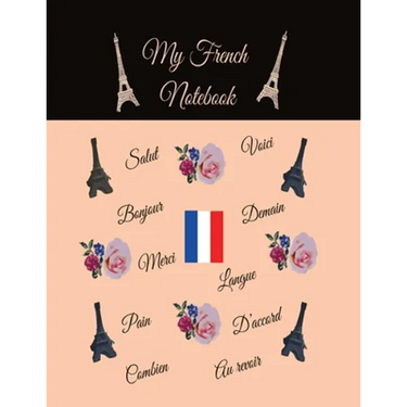 My French Notebook: Ruled 6 sections Notebook/Diary with some useful French expressions