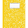 Marble Composition Notebook College Ruled: Yellow Marble Notebooks, School Supplies, Notebooks for School