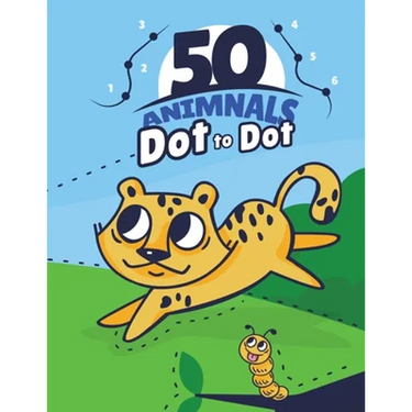 50 ANIMALS Dot To Dot: : 50 Fun Connect The Dots Easy to use children's books for 3, 4, 5, 6 years old, excellent for improving hand-eye coor