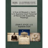 U S Ex Rel Mouquin V. Hecht U.S. Supreme Court Transcript of Record with Supporting Pleadings