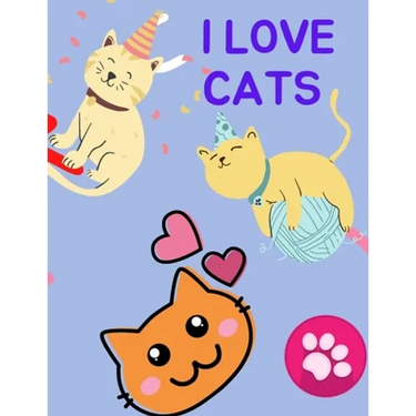 I love Cats: Color and doodle all kinds of kittens in this too-cute coloring book