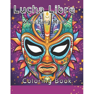 Lucha Libre Wrestling Mask Coloring Book