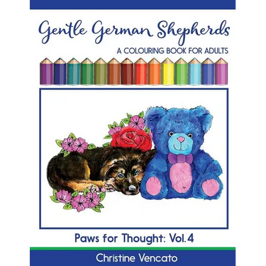 Gentle German Shepherds: An Alsatian Dog Colouring Book for Adults