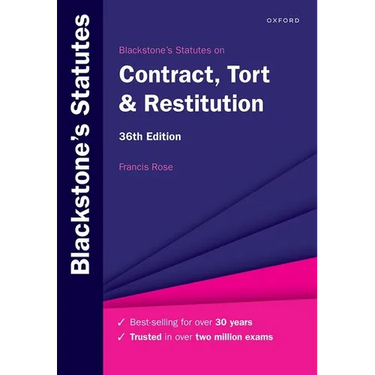 Blackstone's Statutes on Contract, Tort & Restitution