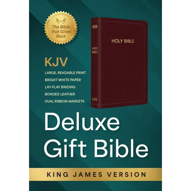 KJV Holy Bible: Deluxe Gift Bible - Burgundy Bonded Leather, Thumb Indexed: King James Version Bible