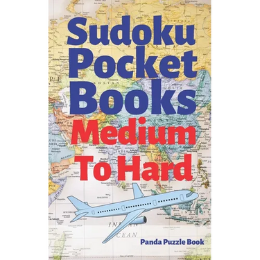 Sudoku Pocket Books Medium To Hard: Travel Activity Book For Adults
