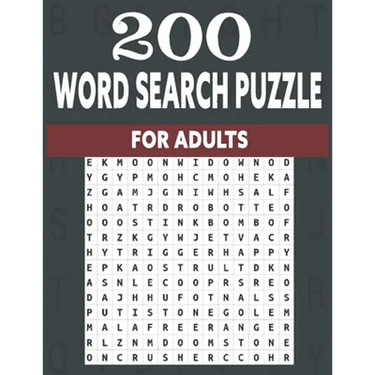 200 word search puzzle for adults: An Word Search Puzzles for adults- Fun Word Search Puzzles With Answers in the End - Sight Words