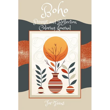 Boho Prompt and Reflection Coloring Book
