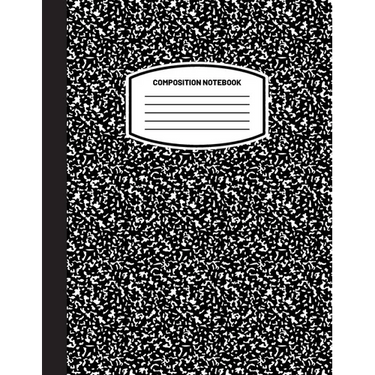 Classic Composition Notebook: (8.5x11) Wide Ruled Lined Paper Notebook Journal (Black) (Notebook for Kids, Teens, Students, Adults) Back to School and