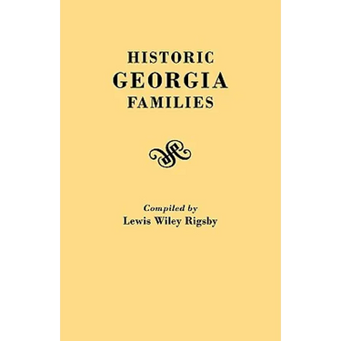 Historic Georgia Families