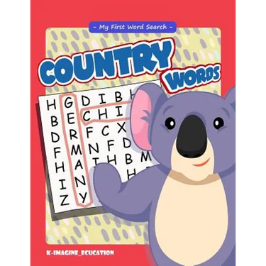 My First Word Search - Country Words: Word Search Puzzle for Kids Ages 4 -6 Years
