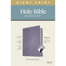 KJV Personal Size Giant Print Bible, Filament Enabled Edition (Leatherlike, Peony Lavender, Indexed)