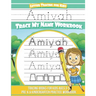 Amiyah Letter Tracing for Kids Trace my Name Workbook: Tracing Books for Kids ages 3 - 5 Pre-K & Kindergarten Practice Workbook