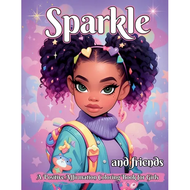 Sparkle and Friends: A Positive Affirmation Coloring Book for Girls