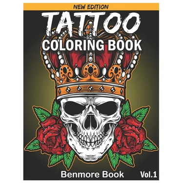 Tattoo Coloring Book: An Adult Coloring Book with Awesome and Relaxing Tattoo Designs for Men and Women Coloring Pages