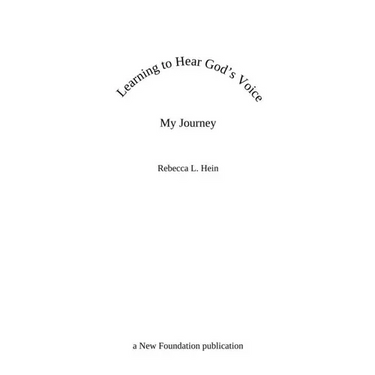 Learning to Hear God's Voice: My Journey