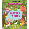Brain Games - Sticker by Letter: Glitter Fairies: Includes 1 Glitter Sticker Sheet to Complete Each Image!