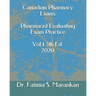Canadian Pharmacy Exams - Pharmacist Evaluating Exam Practice Volume 1 5th Ed 2020