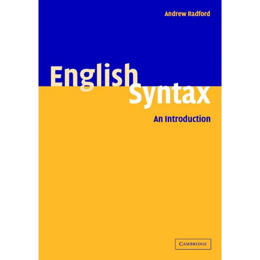 English Syntax: An Introduction