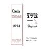 Cessna 1974 Model 172 and Skyhawk Owner's Manual