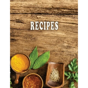 Low Vision Recipe Book Large Print With Bold Lines: Personal Cookbook With High Contrast Black Print on White Paper for Visually Impaired