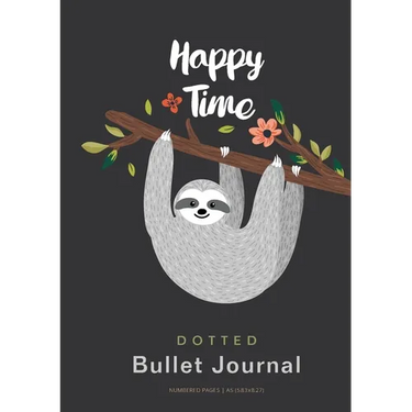 Happy Time - Dotted Bullet Journal: Medium A5 - 5.83X8.27