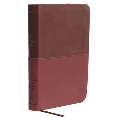 NKJV, Value Thinline Bible, Compact, Imitation Leather, Burgundy, Red Letter Edition