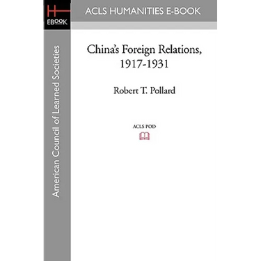 China's Foreign Relations, 1917-1931
