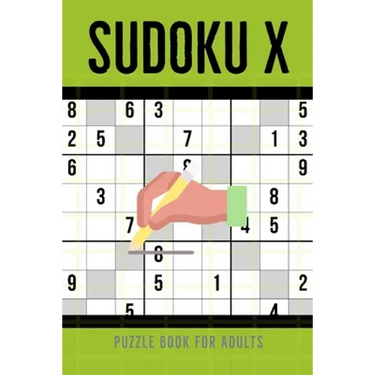 Sudoku X Puzzle Book For Adults: 100 Medium To Hard Sudoku Diagonal Variant Puzzles
