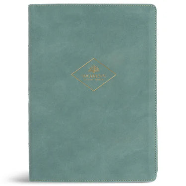 CSB Women's Study Bible, Earthen Teal Suedesoft Leathertouch, Indexed