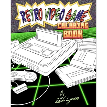 Retro Video Game Coloring Book: Cool Gift For Gamers