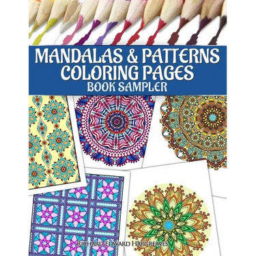 Mandalas & Patterns Coloring Pages Book Sampler