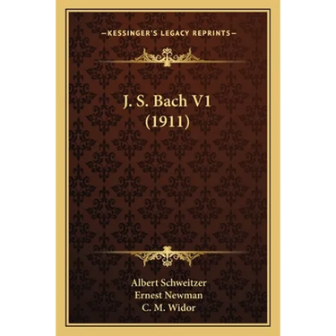 J. S. Bach V1 (1911)