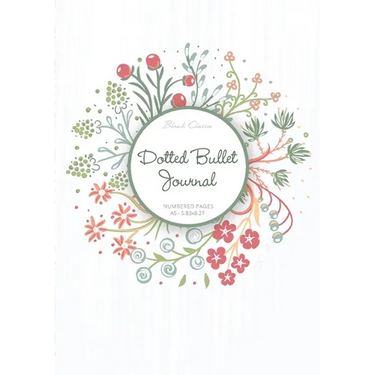 Dotted Bullet Journal: Medium A5 - 5.83X8.27 (Summer Wreath)